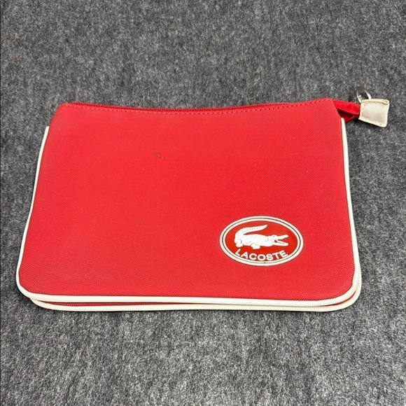 Lacoste Red Toiletry Bag Durable and Vibrant - Picture 1 of 9
